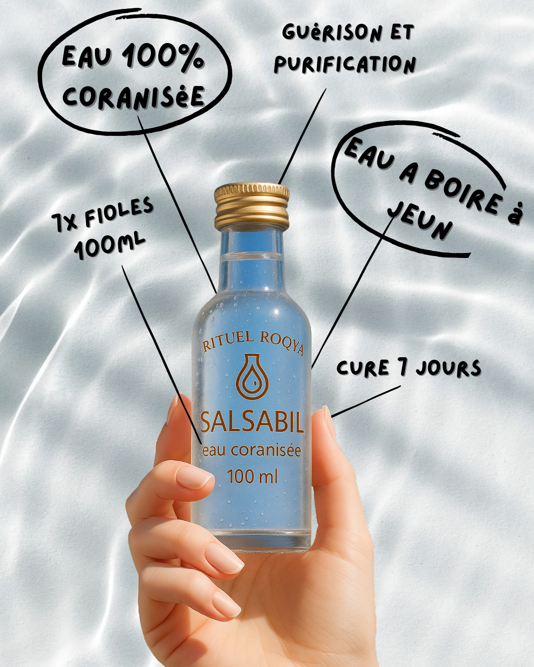 ROQYA SALSABIL EAU CORANISÉE À BOIRE