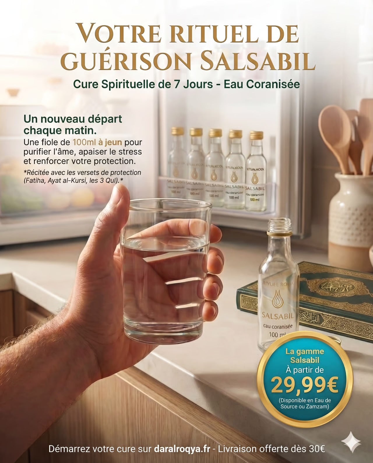 ROQYA SALSABIL EAU CORANISÉE À BOIRE